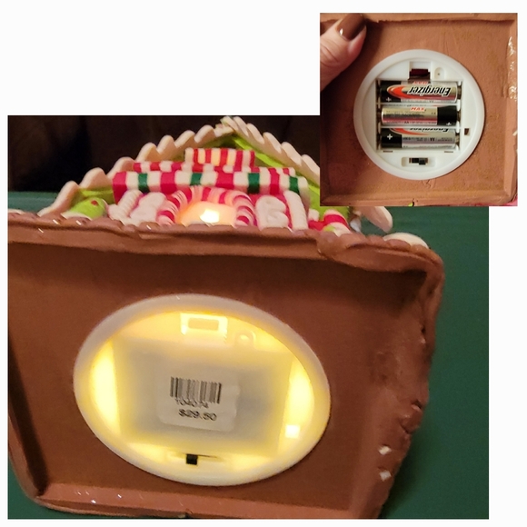 New in Box- Light Up-Led Tabletop Gingerbread Junction House by Kirk S. Alder - Picture 8 of 12